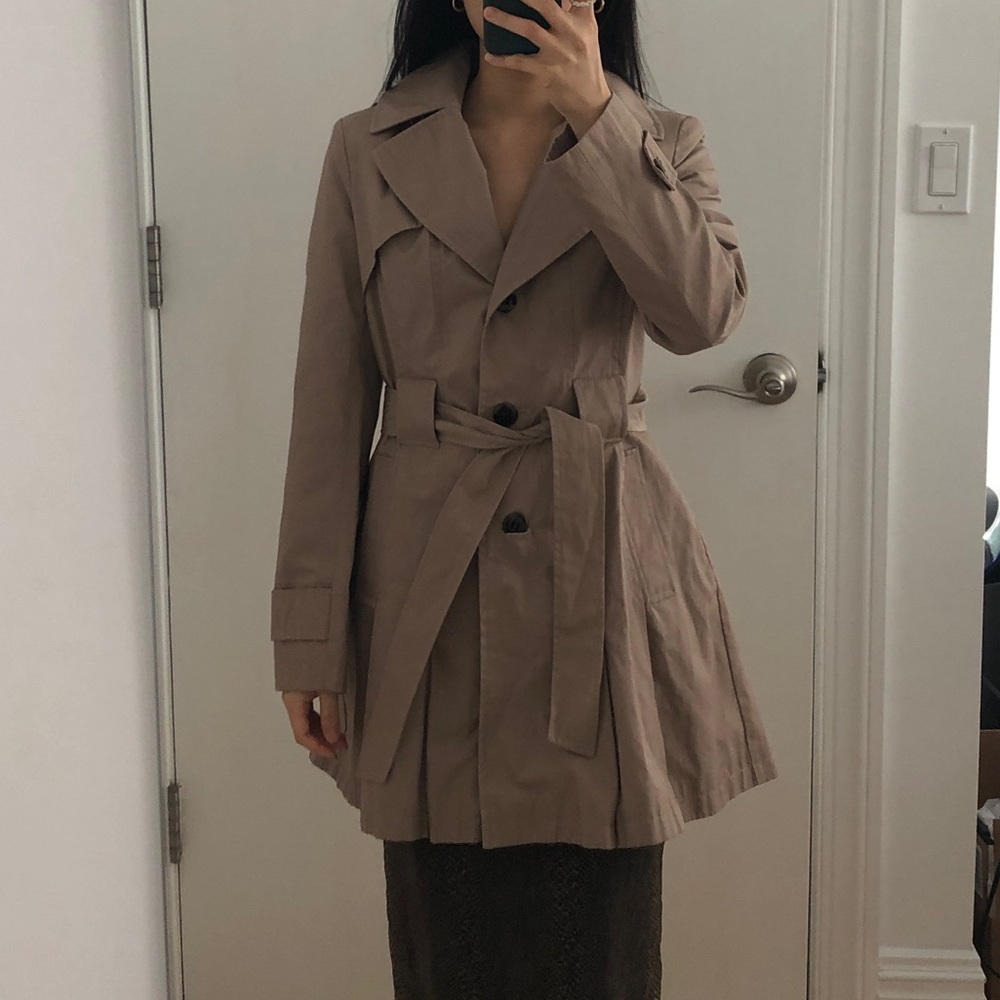 Pleated Trench